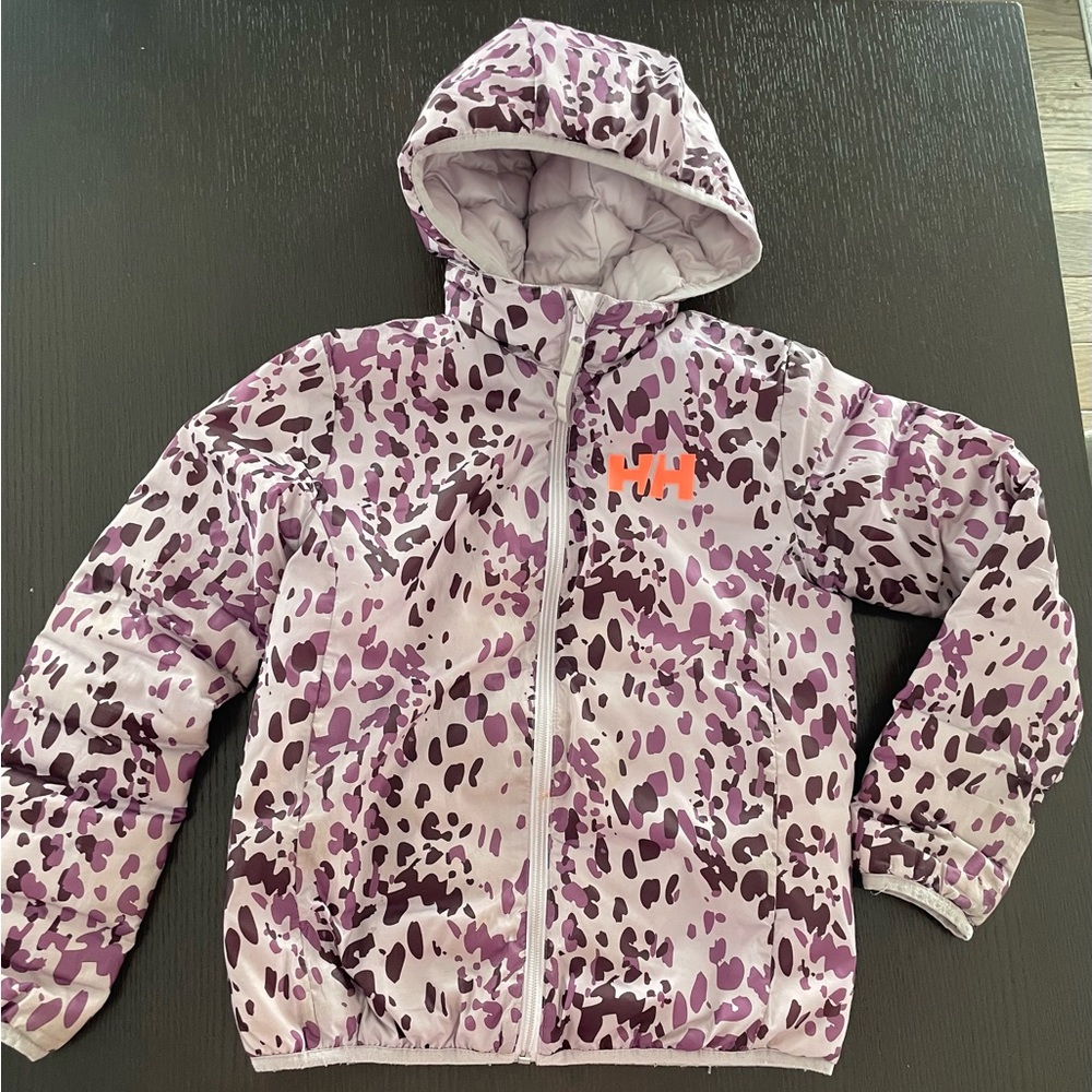 Helly Hansen reversible leopard girls jacket - 10